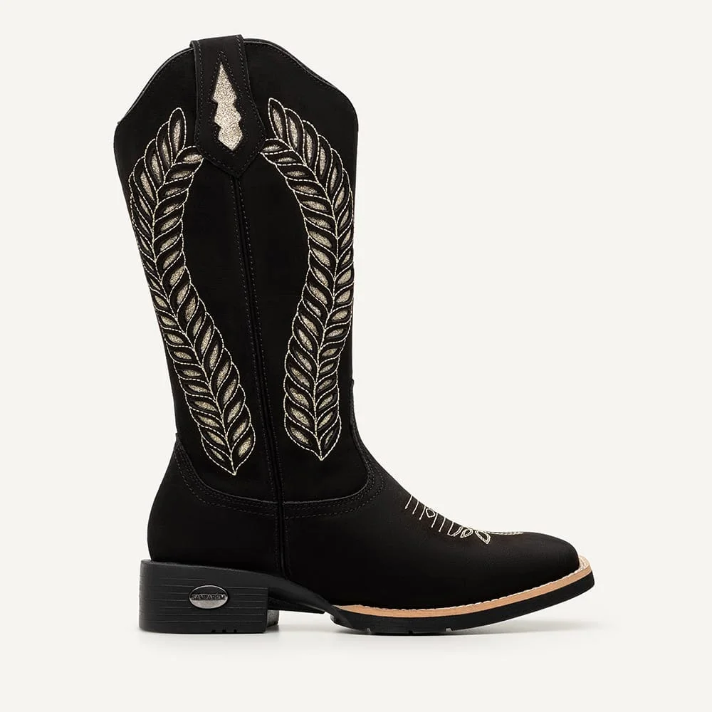 Bota Feminina Texana Glitter Crase Horse