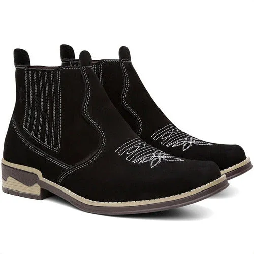 Bota Masculina Chelsea Botina Leve E Macia Palmilhas De Gel