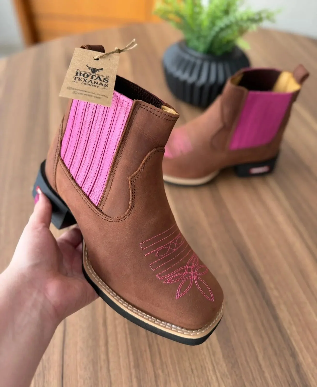 Botina Country Feminina Ortopédica