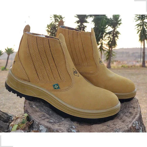 Botina Masculina De Couro Legítimo Flexfort Bota Confortável