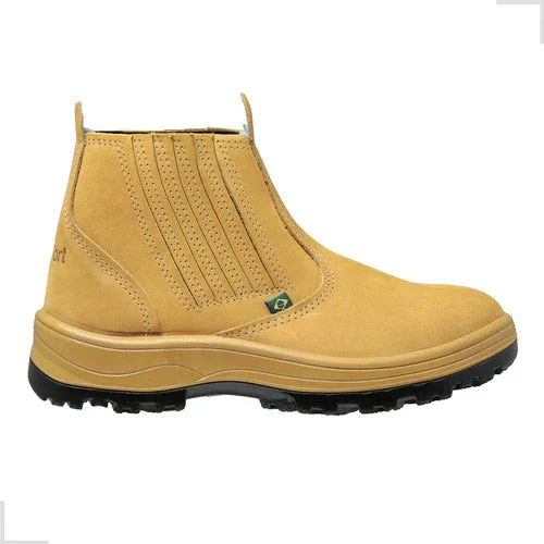 Botina Masculina De Couro Legítimo Flexfort Bota Confortável