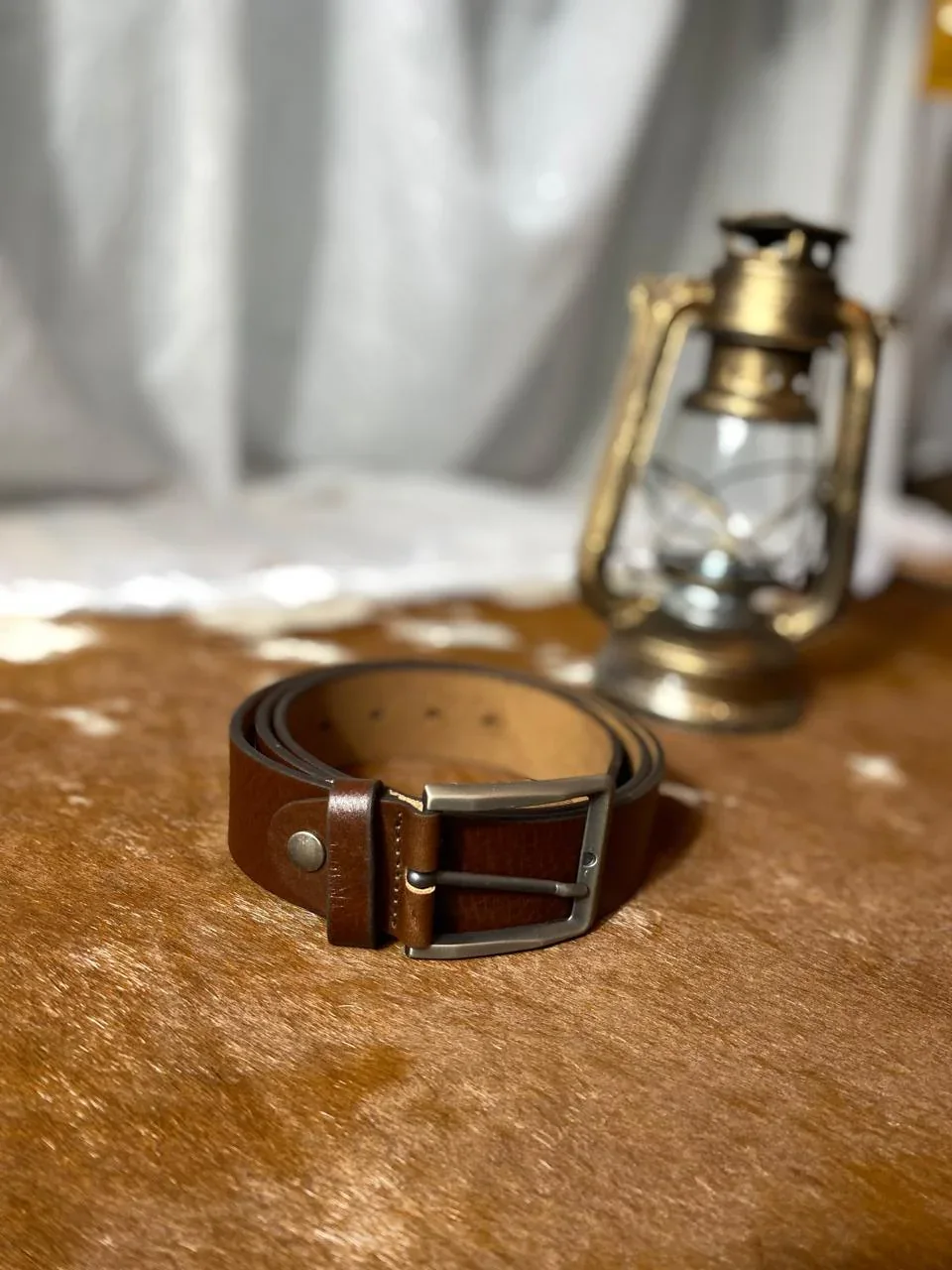 Cinta Masculina Couro