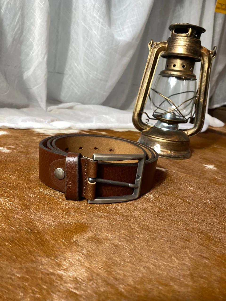 Cinta Masculina Couro