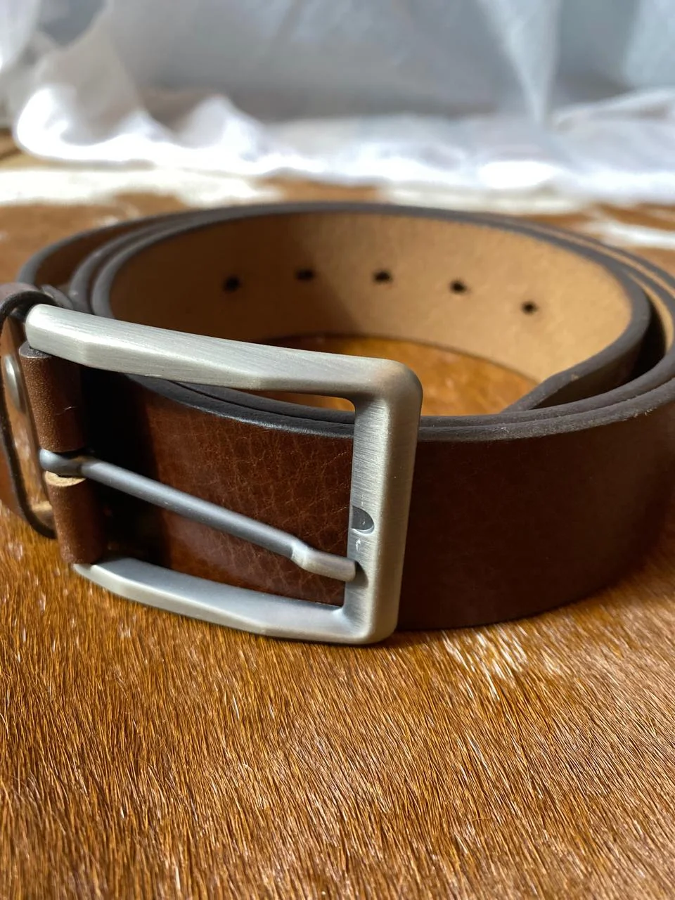 Cinta Masculina Couro