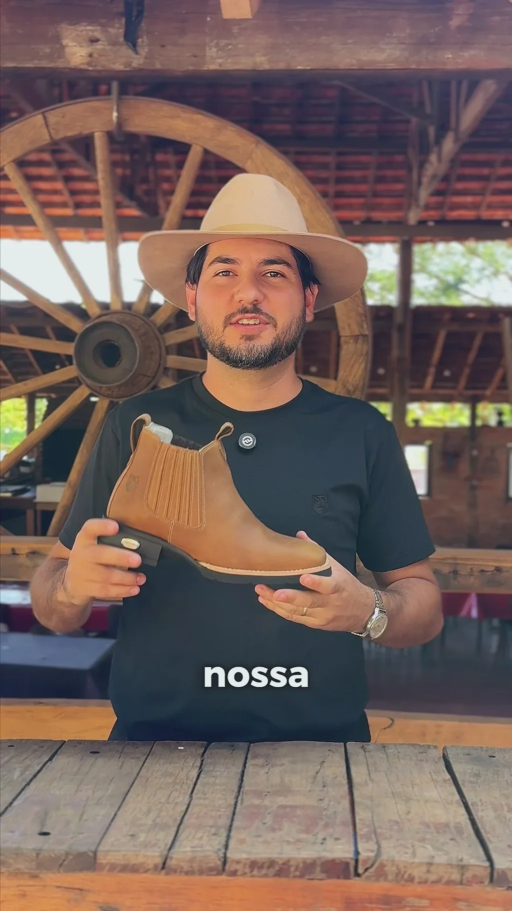 Botina Masculina Hilux Volcano Preta